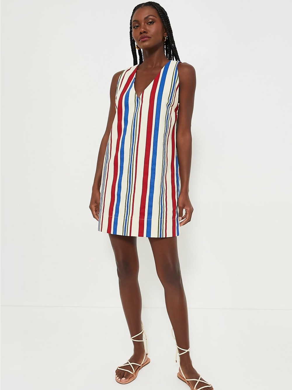 Pomander Place Americana Stripe Kira Mini Dress XL NWT - Picture 2 of 16